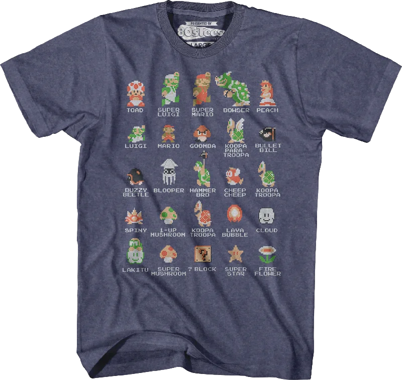 Cast of Super Mario Bros Shirt