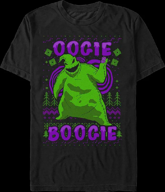 Oogie Boogie Faux Ugly Sweater Nightmare Before Christmas T-Shirt