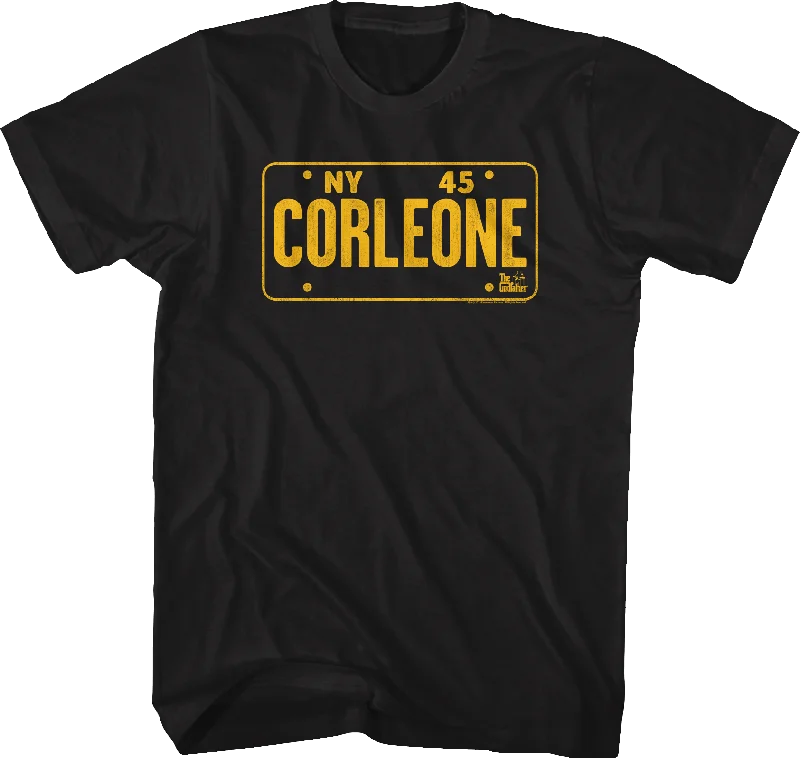 Corleone License Plate Godfather T-Shirt