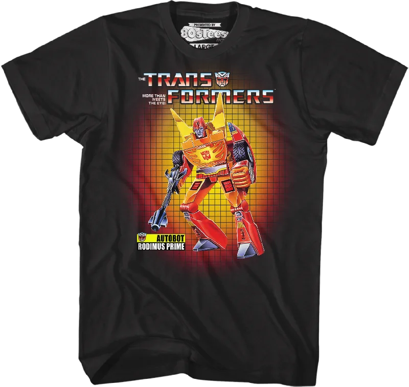 Box Art Rodimus Prime Transformers T-Shirt