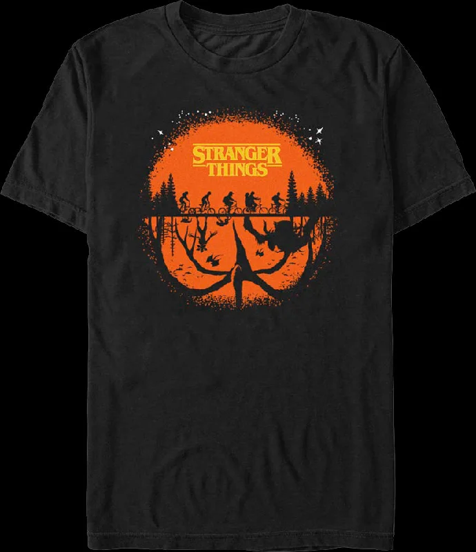 Halloween Silhouettes Stranger Things T-Shirt