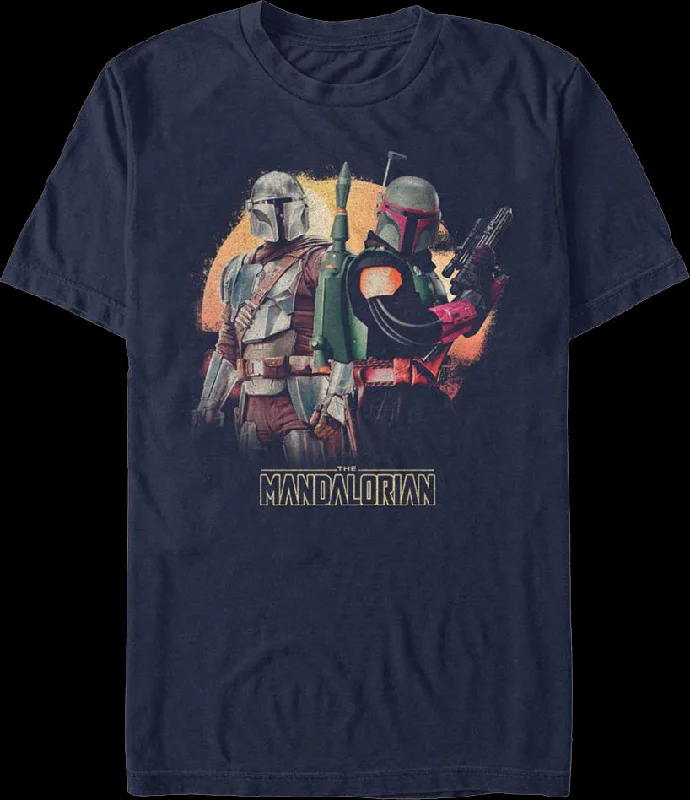 Din Djarin And Boba Fett The Mandalorian Star Wars T-Shirt