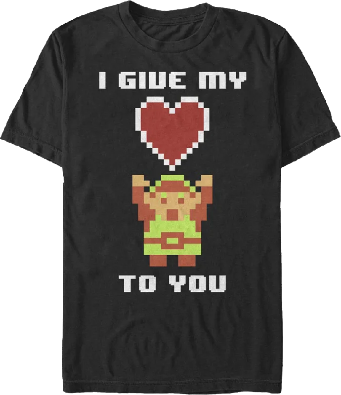 I Give My Heart To You Legend of Zelda T-Shirt