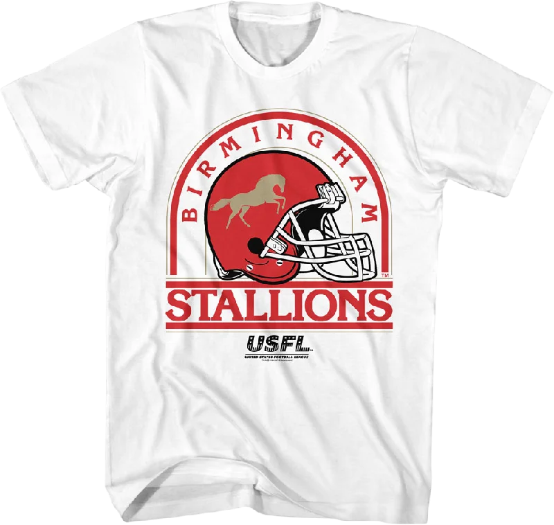 Birmingham Stallions Helmet USFL T-Shirt