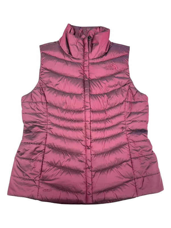 Vest Puffer & Quilted By The North Face In Maroon, Size: M