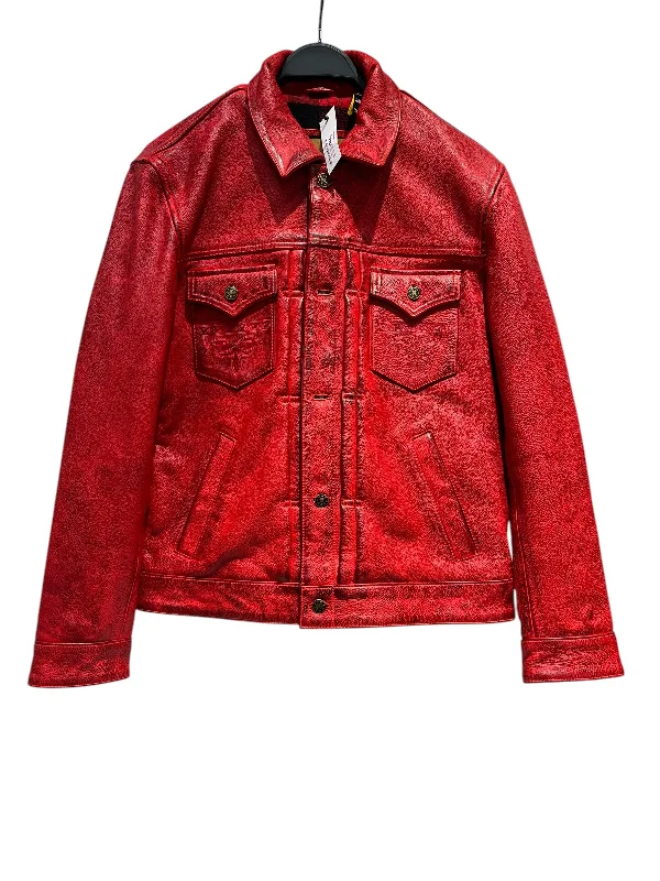 master supply co/Leather Jkt/L/Leather/RED/red leather jkt new w tag