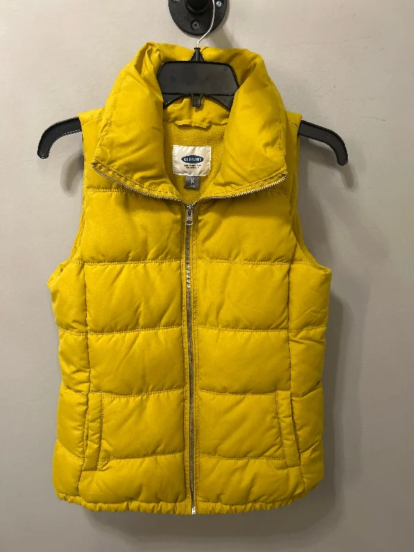 Vest Puffer & Quilted By Old Navy In Yellow, Size: Xs