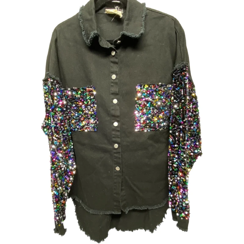 Jacket Shirt By Fantastic Fawn In Black, Size: S