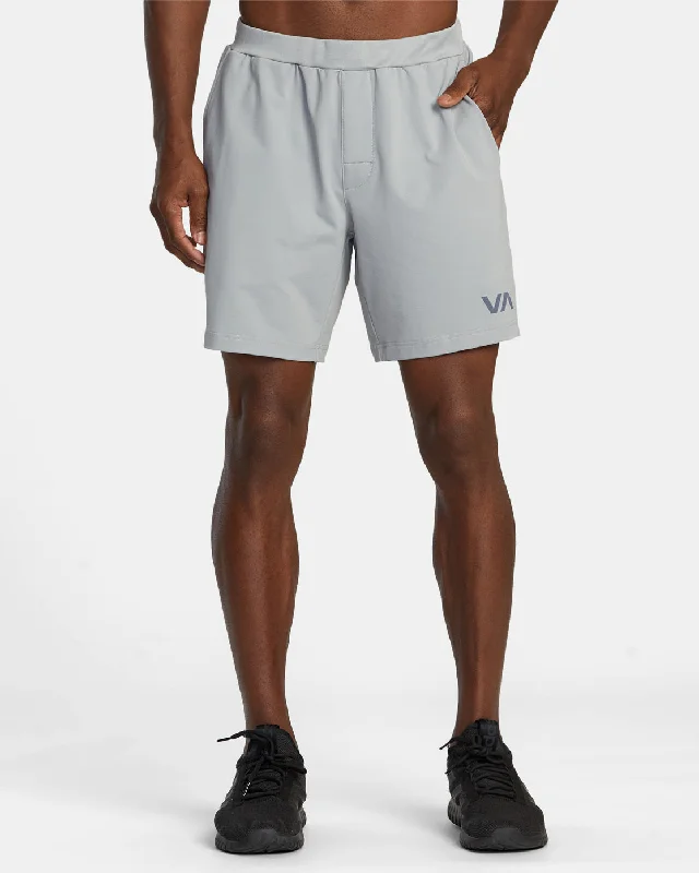 VA Sport Trainer Elastic Waist Shorts - Stone