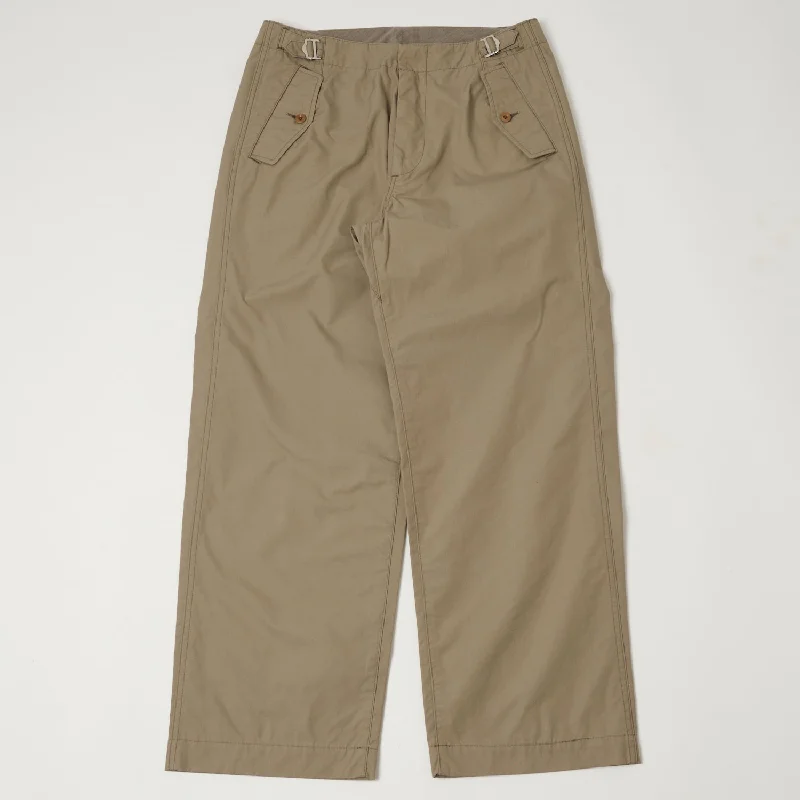 Nanamica 'Side Belt' Wide Pants - Taupe