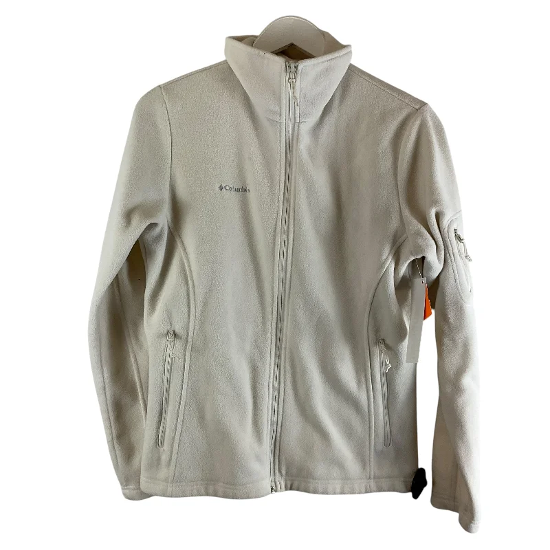 Jacket Fleece By Columbia In White, Size: M