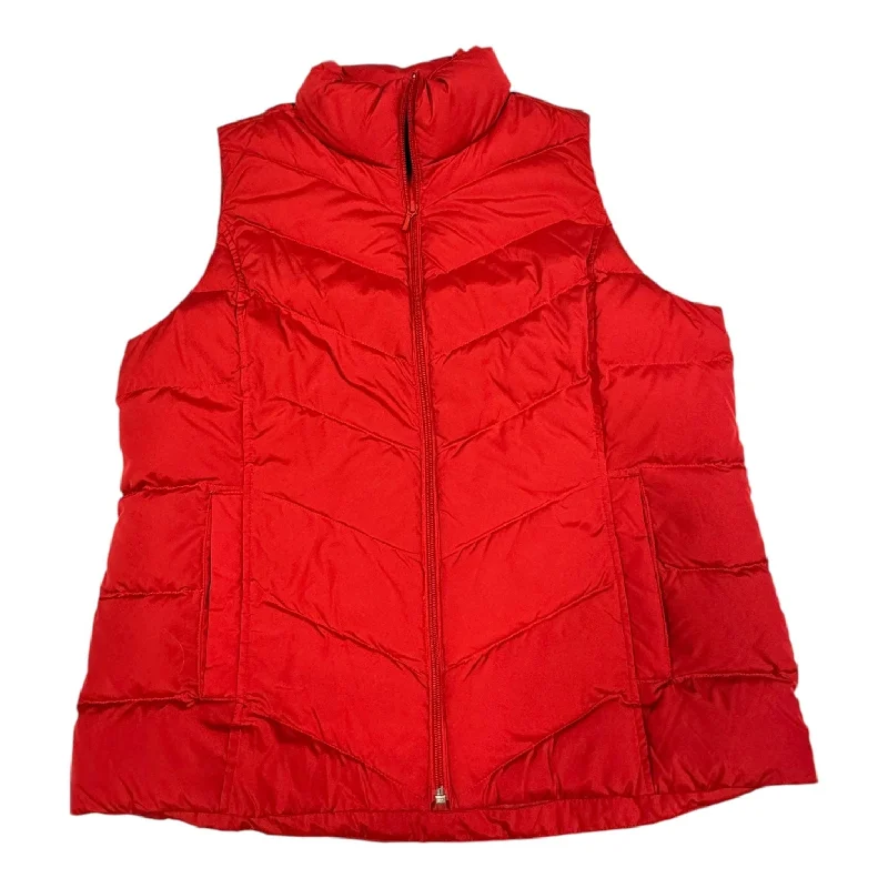 Vest Puffer & Quilted By Lands End In Red, Size: L