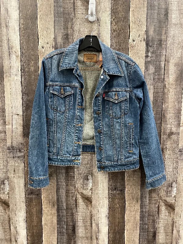 Jacket Denim By Levis In Blue Denim, Size: M