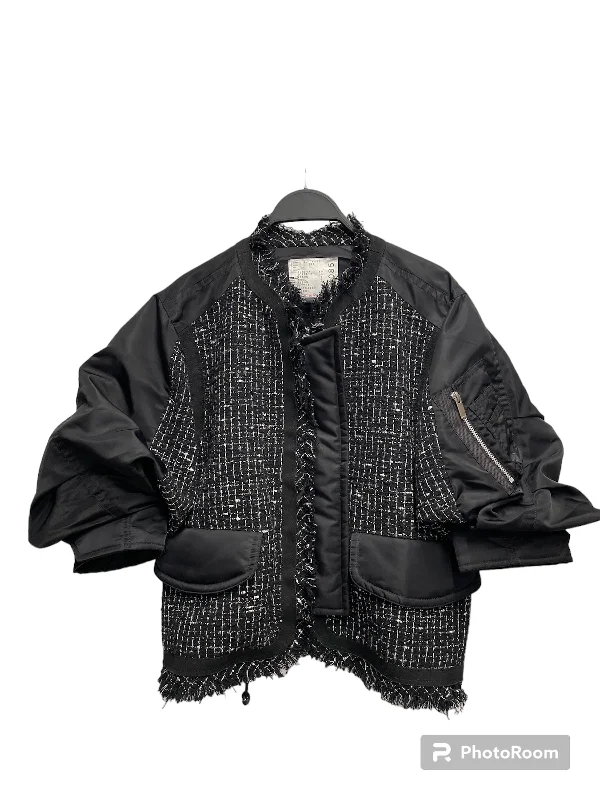 SACAI JACKET/2/PLAIN/COTTON/BLK