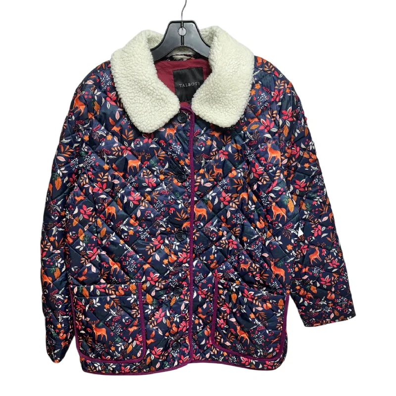 Jacket Puffer & Quilted By Talbots In Multi-colored, Size: Xl