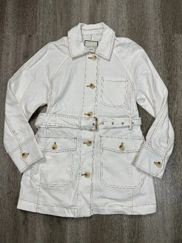 Jacket Other By Baggallini In White Denim, Size: M