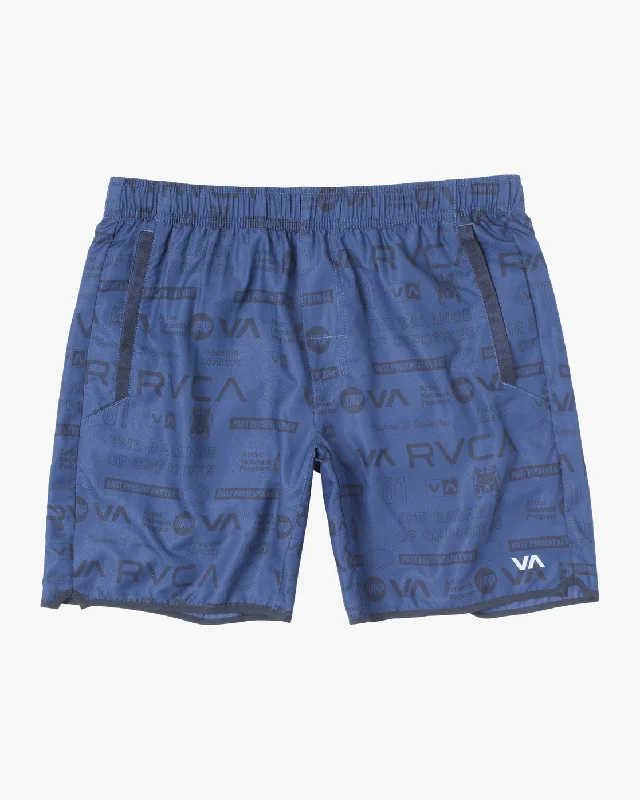 Yogger IV 17" Athletic Shorts - Brand All Over Midnight