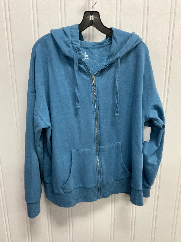 Jacket Other By Time And Tru In Blue, Size: Xxl