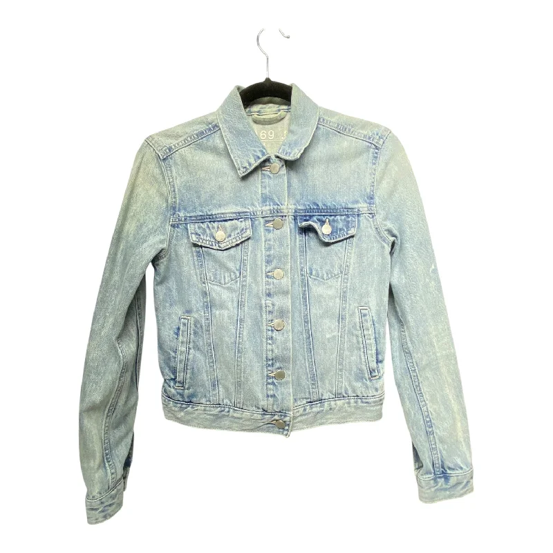 Jacket Denim By Gap In Blue Denim, Size: Xs