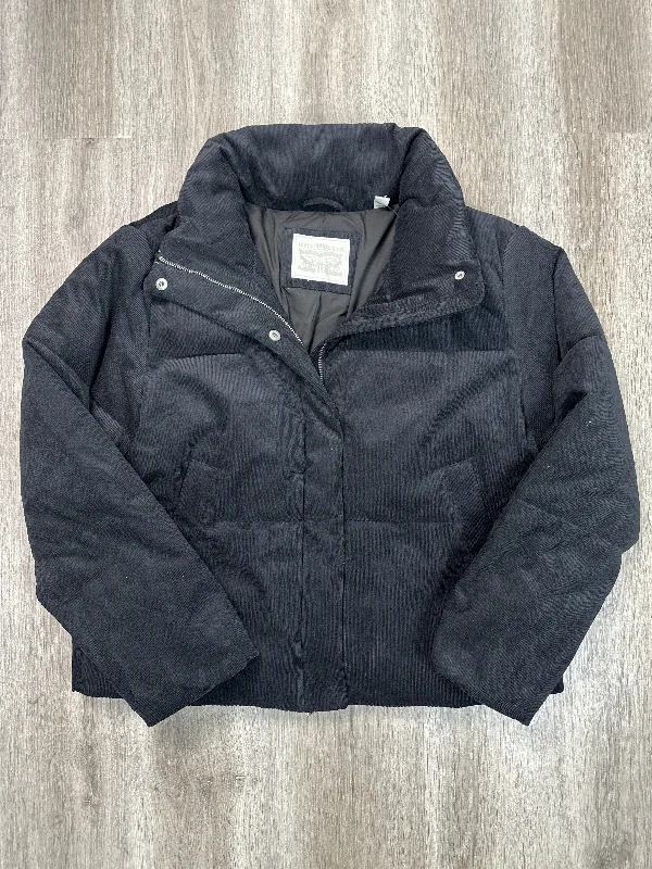 Jacket Puffer & Quilted By Levis In Black, Size: L