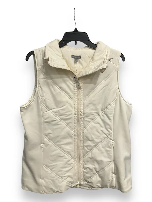 Vest Puffer & Quilted By Talbots In Cream, Size: Lp