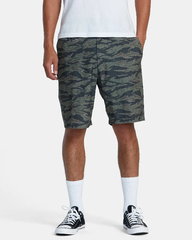 All Time Hemp Hybrid 19" Shorts - Tiger Camo