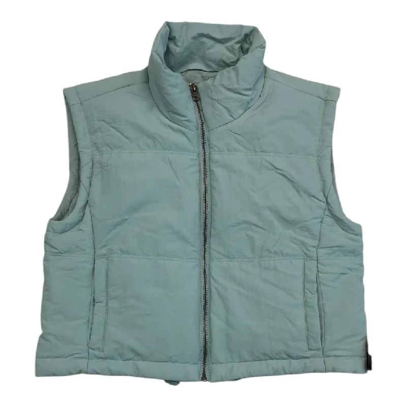 Vest Puffer & Quilted By Thread And Supply In Teal, Size: Xs