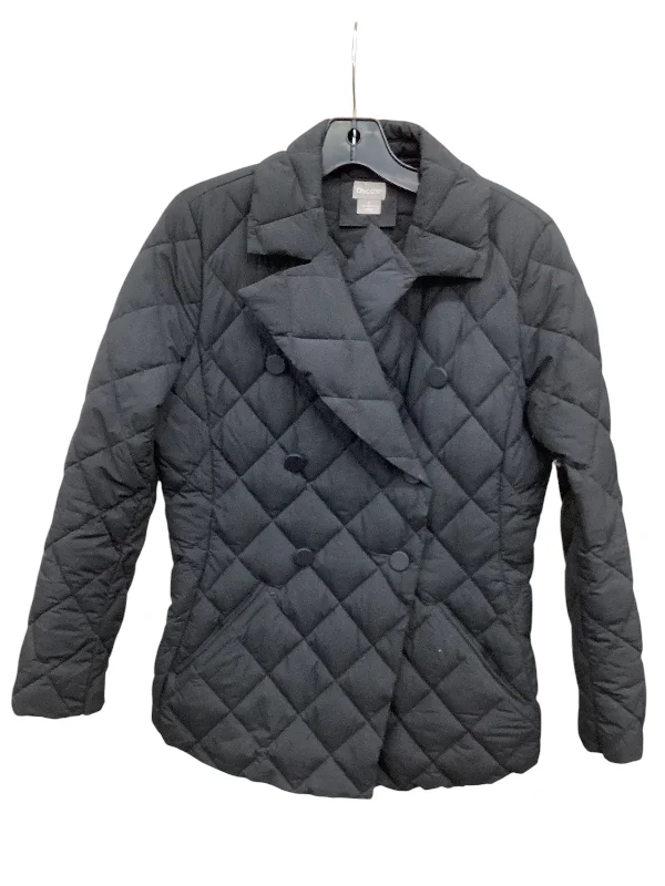 Jacket Puffer & Quilted By Chicos In Black, Size: S