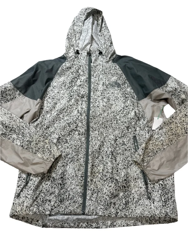 Jacket Windbreaker By North Face In Grey, Size: L