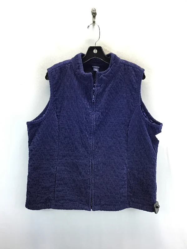 Vest Other By Basic Editions In Navy, Size: 2x