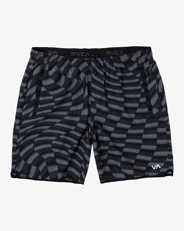 Yogger Stretch 17" Athletic Shorts - Black Warp Check