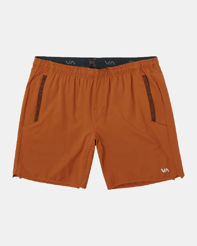 Yogger Stretch 17" Athletic Shorts - Dark Amber