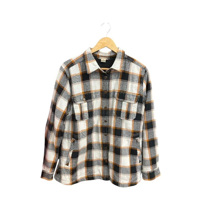 Jacket Shirt By Duluth Trading In Plaid Pattern, Size: Xl