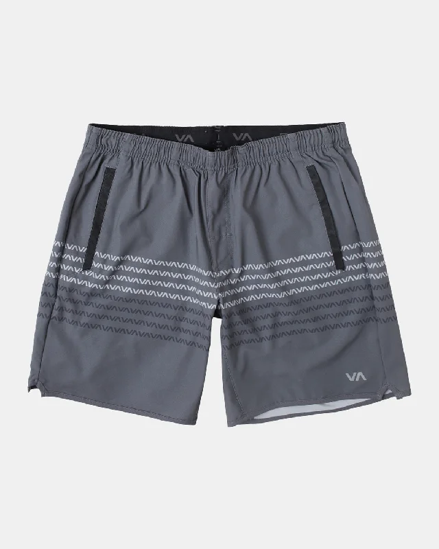 Yogger Stretch 17" Athletic Shorts - Va Stripe Smoke