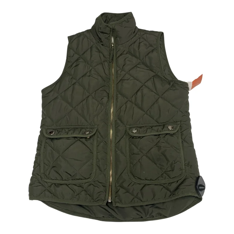 Vest Puffer & Quilted By Thread And Supply In Green, Size: S