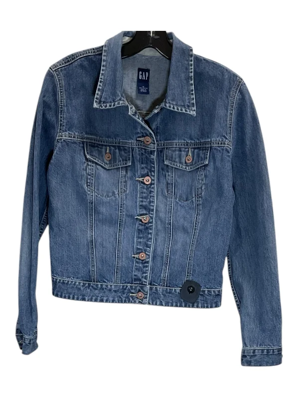 Jacket Denim By Gap In Blue Denim, Size: M