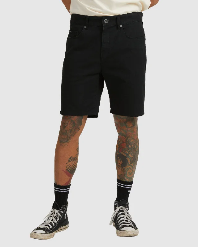 Daggers Twill Shorts - Black