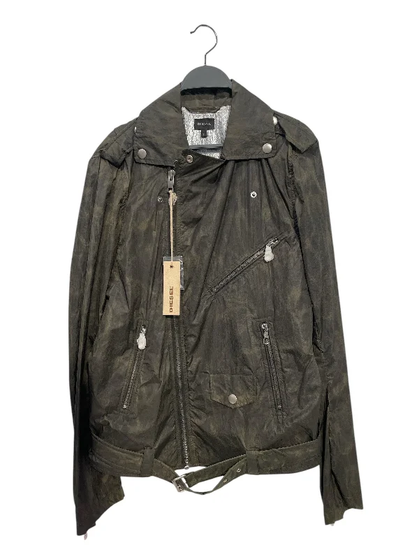 DIESEL/Windbreaker/L/Black/Nylon/Camouflage/