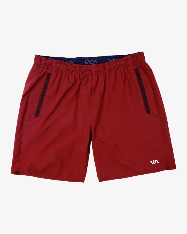 Yogger Stretch 17" Athletic Shorts - Cardinal