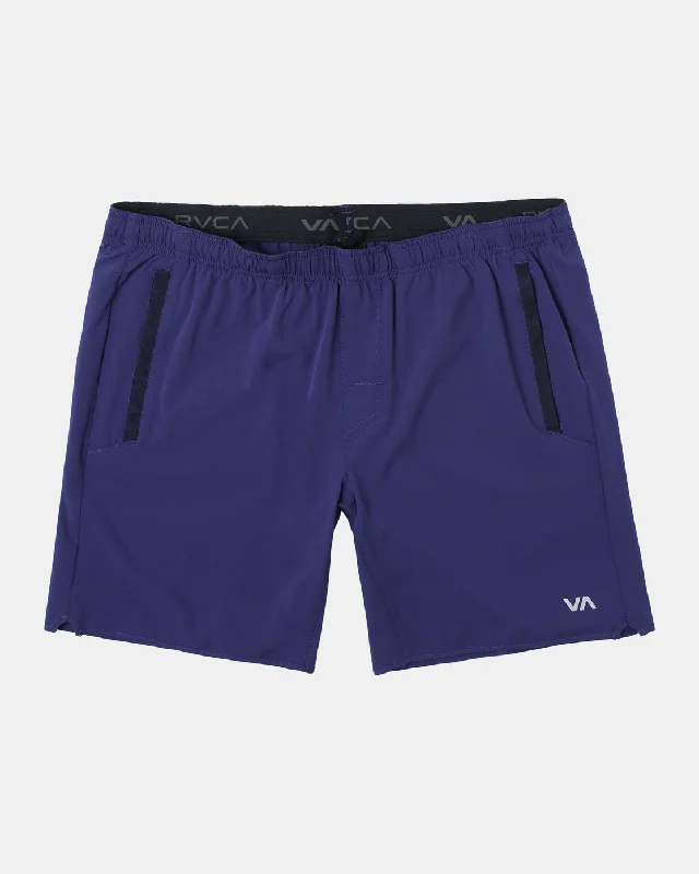 Yogger Stretch 17" Athletic Shorts - Purps