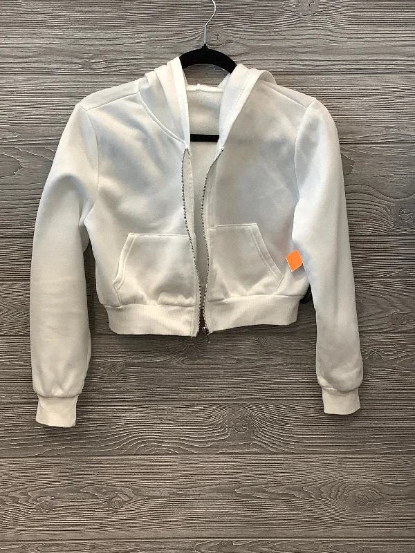 Jacket Fleece By Shein In White, Size: S