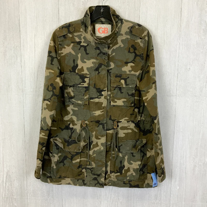 Jacket Utility By Gianni Bini In Camouflage Print, Size: M