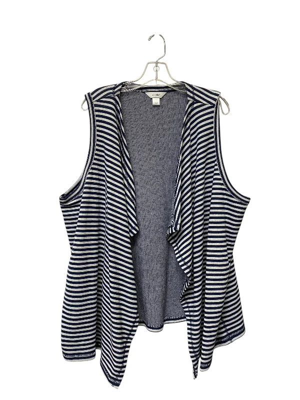 Vest Other By Cj Banks In Striped Pattern, Size: 3x