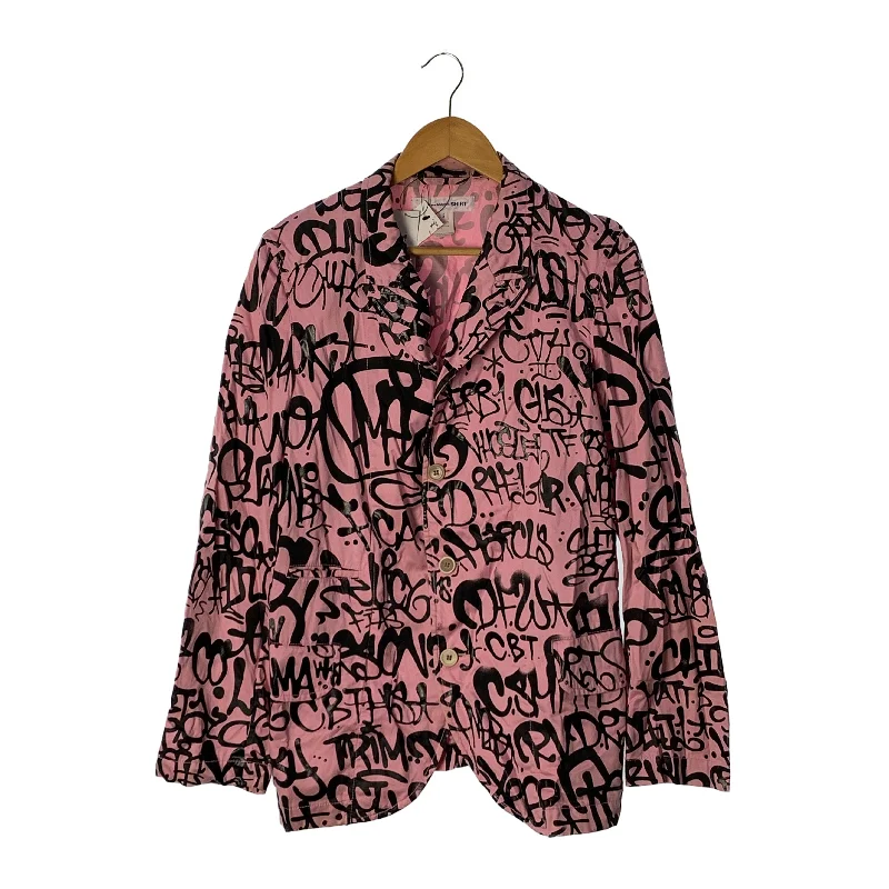 COMME des GARCONS SHIRT/Jacket/S/Pink/Cotton/All Over Print/S28160