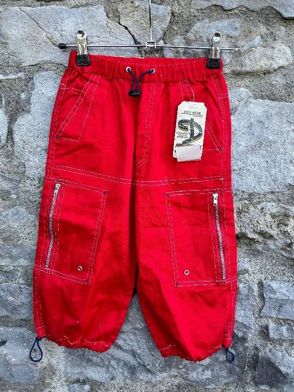 Y2K red pants  6-7y (116-122cm)