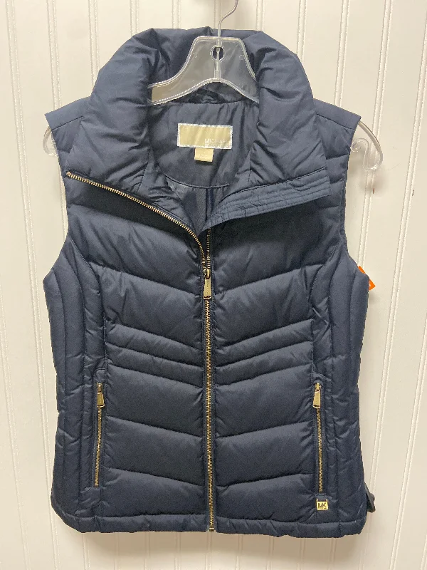 Vest Puffer & Quilted By Michael By Michael Kors In Navy, Size: S