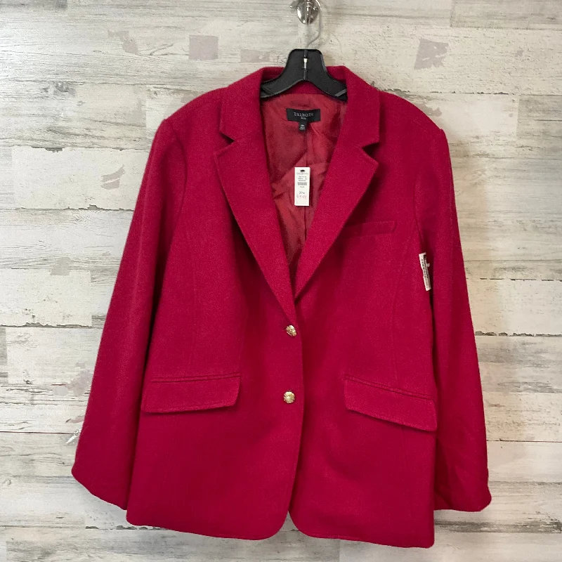 Jacket Other By Talbots In Red, Size: 2x