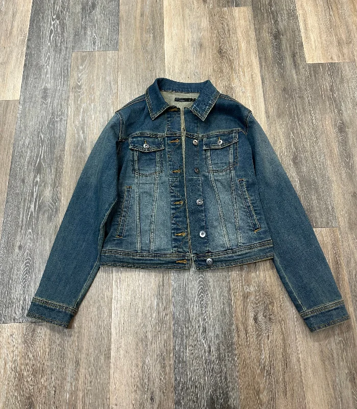 Jacket Denim By Prana In Blue Denim, Size: S