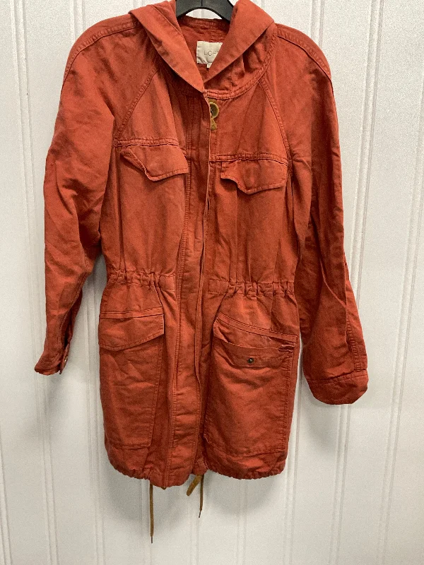 Jacket Utility By Loft In Orange, Size: Xs