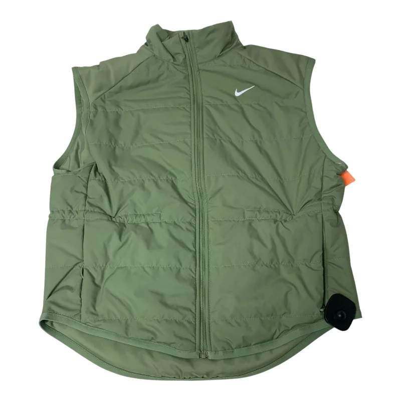 Vest Puffer & Quilted By Nike Apparel In Green, Size: S